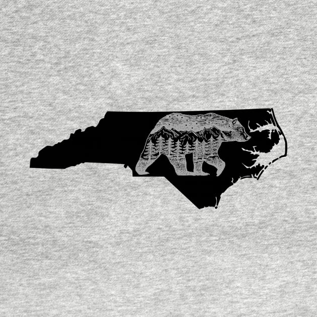 North Carolina black bear by Country merch